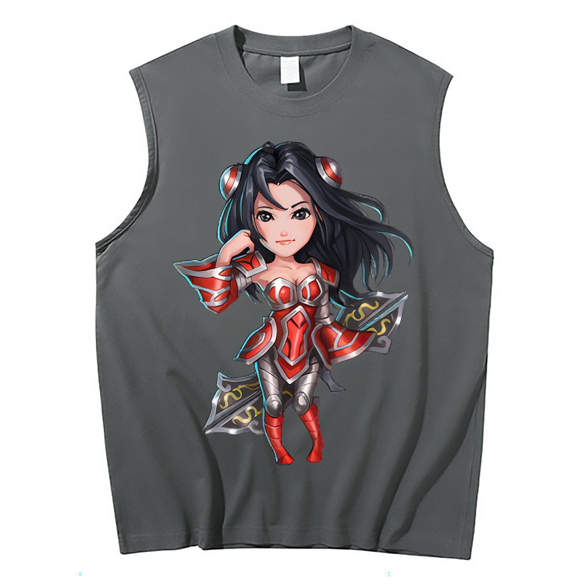 （画像用） リーグ・オブ・レジェンド League of Legends LOL コットン100％タンクトップ（フロントプリント）